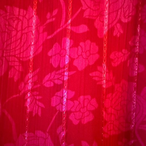 On 34th Floral-Print High-Neck Tiered Mini Dress - Picture 3 of 7